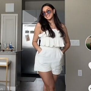 White Princess Polly Romper